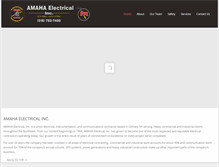 Tablet Screenshot of amahaelectric.com